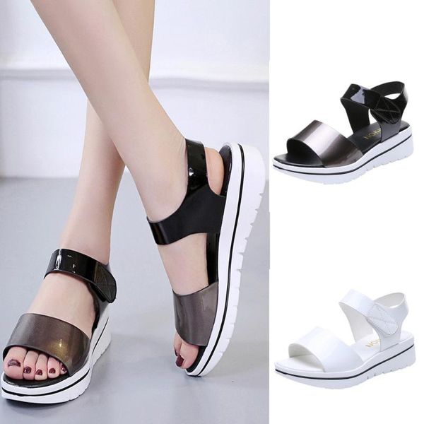 sandals women summer platform female fish mouth high heels wedge shoes lady buckle slope sneaker june, Black
sandals women summer platform female fish mouth high heels wedge shoes lady buckle slope sneaker june, Black