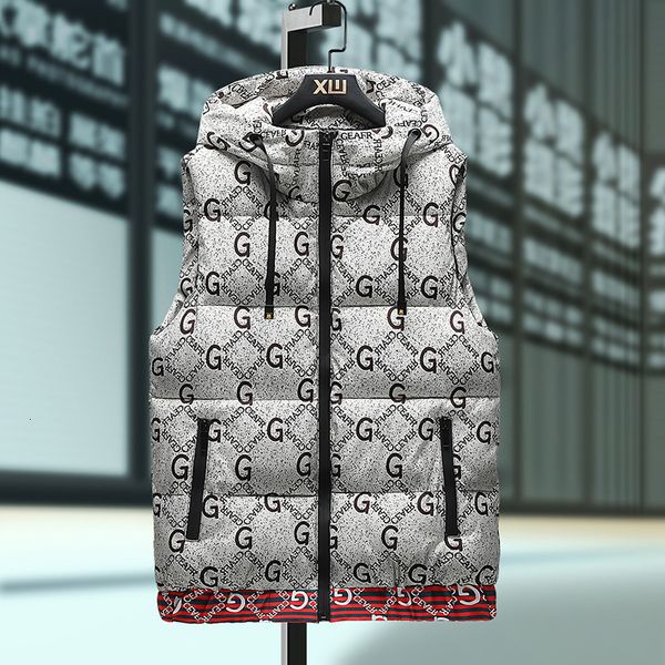 winter thickened down cotton waistcoat men's hooded vest detachable hat warm shoulder man, Black;white
winter thickened down cotton waistcoat men's hooded vest detachable hat warm shoulder man, Black;white