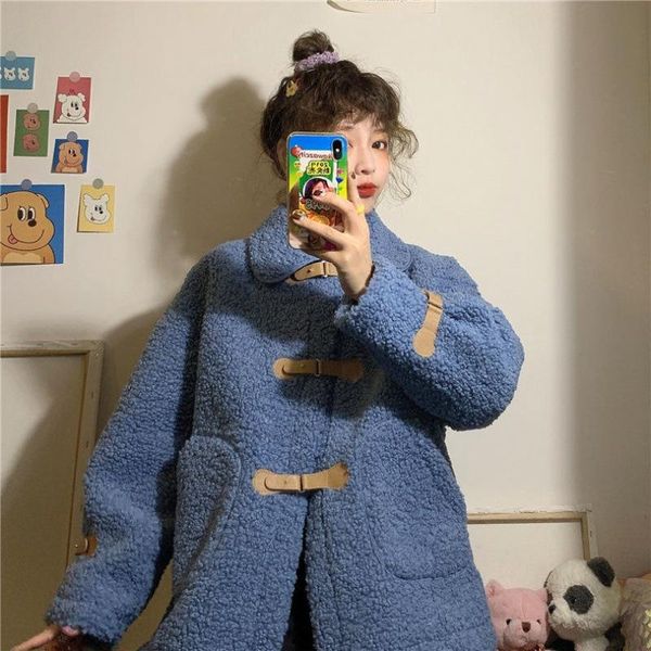 women's jackets winter coat female fashion large size korean version of loose with velvet and thick imitation lamb wool women, Black;brown
women's jackets winter coat female fashion large size korean version of loose with velvet and thick imitation lamb wool women, Black;brown