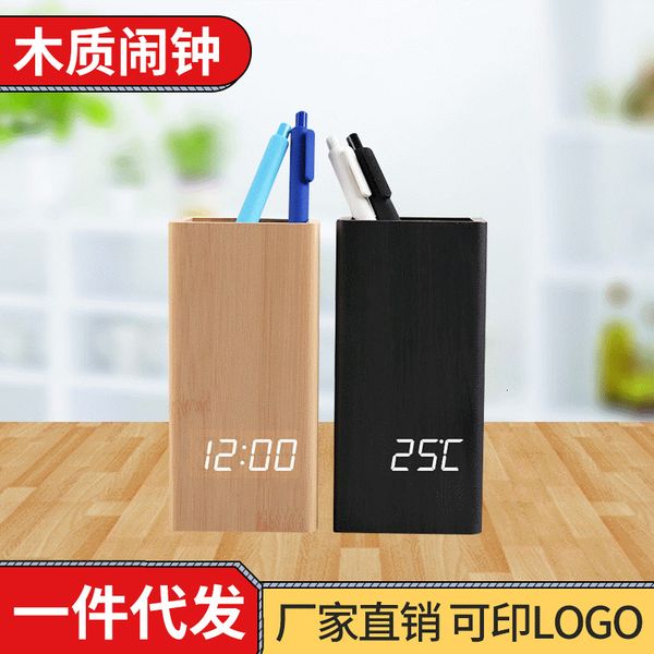 creative wooden pen holder alarm led dkgift electronic clock can be screen printed
creative wooden pen holder alarm led dkgift electronic clock can be screen printed
