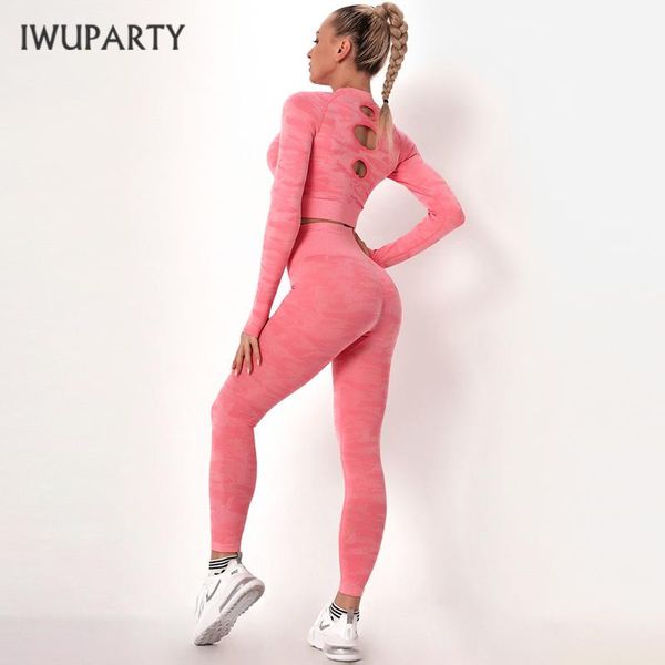 iwuparty 2pcs camo seamless yoga set women high waist sportwear fitness hollow out clothes gym running workout sports shirt suit, White;red
iwuparty 2pcs camo seamless yoga set women high waist sportwear fitness hollow out clothes gym running workout sports shirt suit, White;red