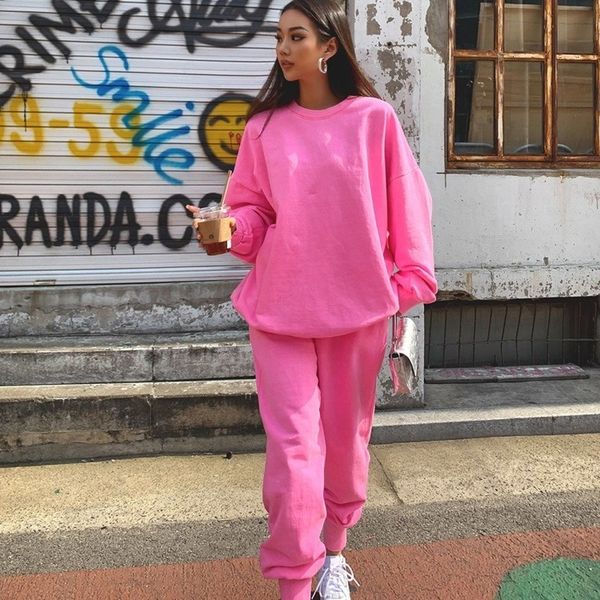 new women casual two piece set 2021 spring solid sleeve sweatshirts and long pants tracksuit female sport suit pink 335n, White
new women casual two piece set 2021 spring solid sleeve sweatshirts and long pants tracksuit female sport suit pink 335n, White