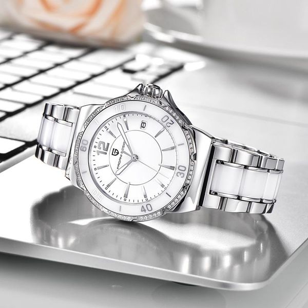 wristwatches pagani design brand fashion watch women luxury white ceramic bracelet analog wristwatch relogio feminino montre clock, Slivery;brown
wristwatches pagani design brand fashion watch women luxury white ceramic bracelet analog wristwatch relogio feminino montre clock, Slivery;brown