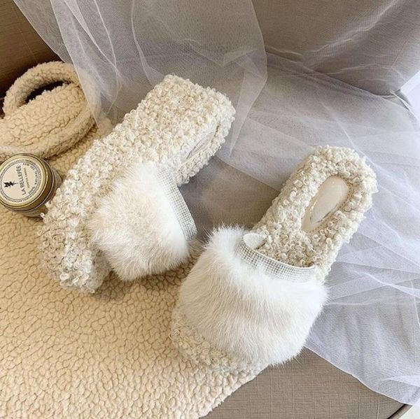 slippers 2021 women platform fur high heels slipper home plush ladies indoor wedge house shoes winter slip on slides mujer, Black
slippers 2021 women platform fur high heels slipper home plush ladies indoor wedge house shoes winter slip on slides mujer, Black