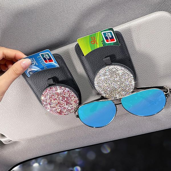 other interior accessories diamond rhinestones car glasses case ticket card clamp genuine leather universal sun visor sunglasses holder
other interior accessories diamond rhinestones car glasses case ticket card clamp genuine leather universal sun visor sunglasses holder