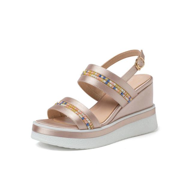 sandals fanyuan2021 wedge high heel women shoes pu leather buckle open-toed platform string bead summer ladies pumps size 31-42, Black
sandals fanyuan2021 wedge high heel women shoes pu leather buckle open-toed platform string bead summer ladies pumps size 31-42, Black