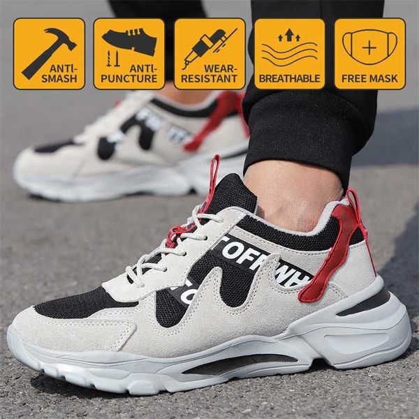work safety shoes men lightweight breathable soft comfortable steel toe work shoes anti-smashing puncture proof construction sne 211106, Black
work safety shoes men lightweight breathable soft comfortable steel toe work shoes anti-smashing puncture proof construction sne 211106, Black
