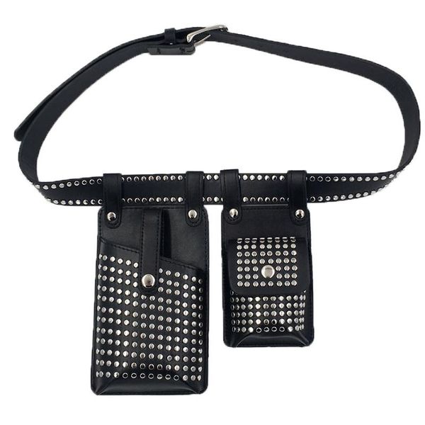 2pcs rivets waist bag for women punk belt bags hip hop female phone purse fanny pack ladies crossbody function chest bag
2pcs rivets waist bag for women punk belt bags hip hop female phone purse fanny pack ladies crossbody function chest bag