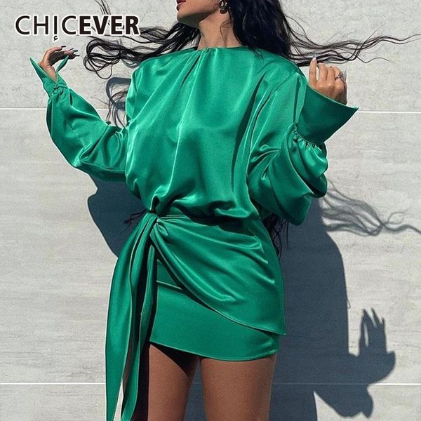 casual dresses chicever patchwork irregular hem dress for women round collar long sleeve high waist solid mini female korean fashion, Black;gray
casual dresses chicever patchwork irregular hem dress for women round collar long sleeve high waist solid mini female korean fashion, Black;gray