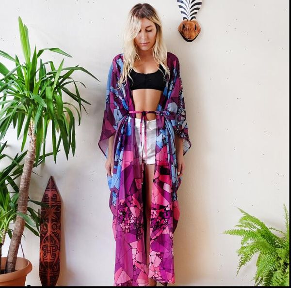women ladies marbling kimono long blouse cardigan chiffon long sleeve loose beach boho bikini cover up summer clothing, White
women ladies marbling kimono long blouse cardigan chiffon long sleeve loose beach boho bikini cover up summer clothing, White