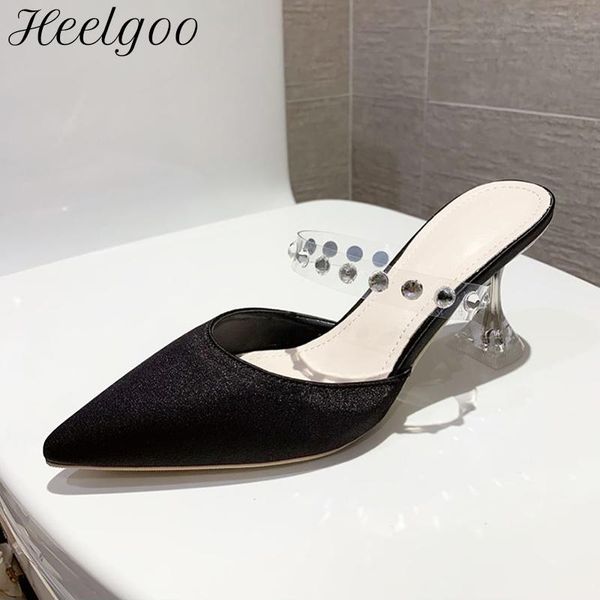 slippers heelgoo summer women satin pointy toe 7cm high heel mules shoes elegant ladies fashion comfortable black gray gold
slippers heelgoo summer women satin pointy toe 7cm high heel mules shoes elegant ladies fashion comfortable black gray gold
