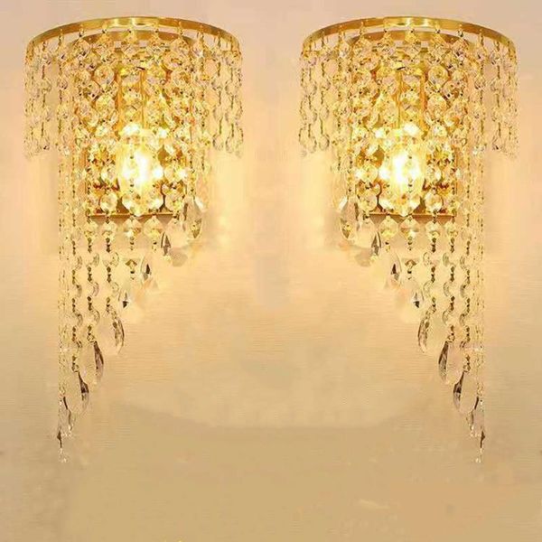 wall lamp modern golden luxury crystal light nordic living room bedroom bedside decor home sconce fixture luminaria
wall lamp modern golden luxury crystal light nordic living room bedroom bedside decor home sconce fixture luminaria