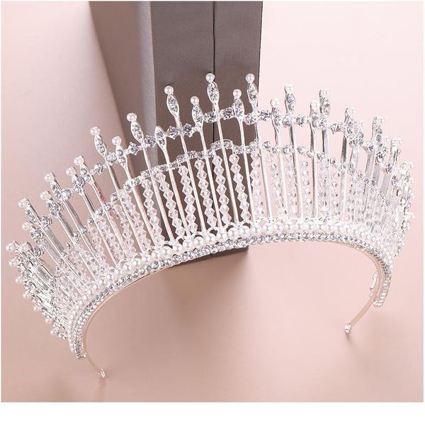 trendy baroque rhinestone pearl crystal crown wedding headdress luxury bridal hair accessories queen crown jewelry acc jlleyj, Silver
trendy baroque rhinestone pearl crystal crown wedding headdress luxury bridal hair accessories queen crown jewelry acc jlleyj, Silver