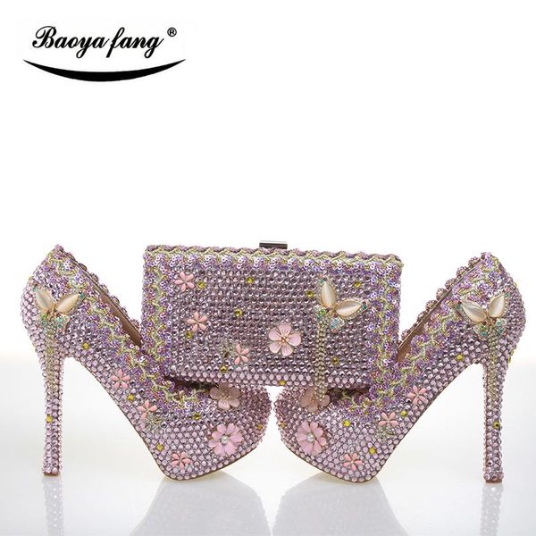 dress shoes pink crystal women wedding with matching bags fashion woman pumps high heels platform pigskin leather insole, Black
dress shoes pink crystal women wedding with matching bags fashion woman pumps high heels platform pigskin leather insole, Black