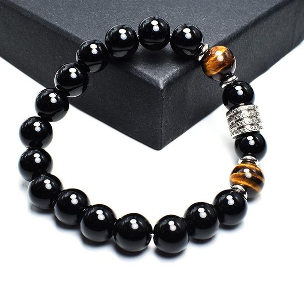 beaded, strands european and american stainless steel tiger eye light stone men's bracelet cross-border source jewelry, Black
beaded, strands european and american stainless steel tiger eye light stone men's bracelet cross-border source jewelry, Black