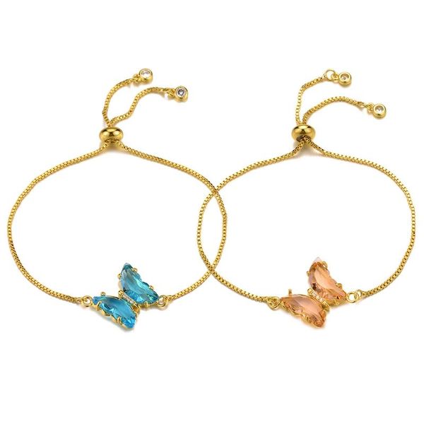 charm bracelets trendy chain crystal butterfly bracelet couple girlfriends sisters women's girls jewelry gift, Golden;silver
charm bracelets trendy chain crystal butterfly bracelet couple girlfriends sisters women's girls jewelry gift, Golden;silver