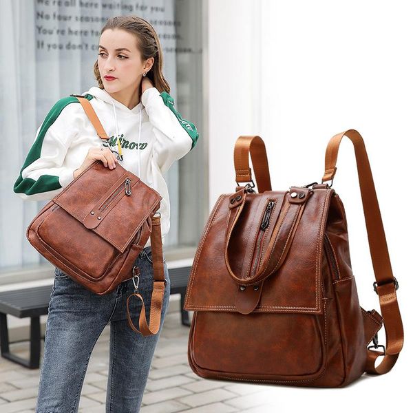 backpack juanjuan ways with three multi-purpose quality leather cowhide portable fashion female bag cover
backpack juanjuan ways with three multi-purpose quality leather cowhide portable fashion female bag cover