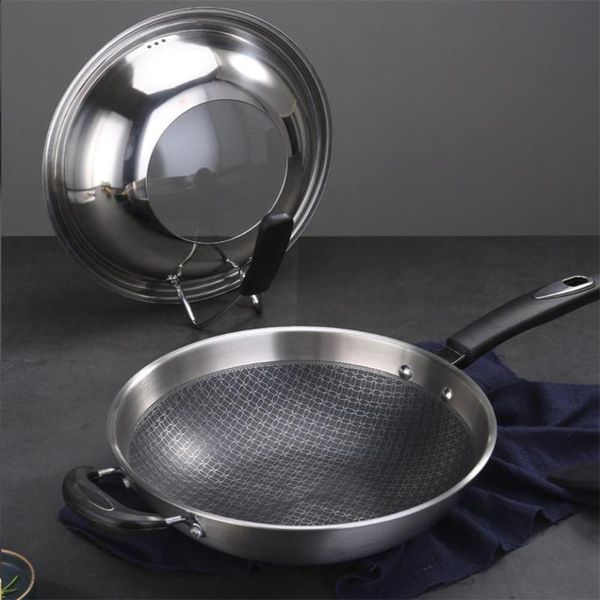 honeycomb non-stick frying pan smokless eco-friendly non-slip 304 stainless steel frier for kitchen
honeycomb non-stick frying pan smokless eco-friendly non-slip 304 stainless steel frier for kitchen