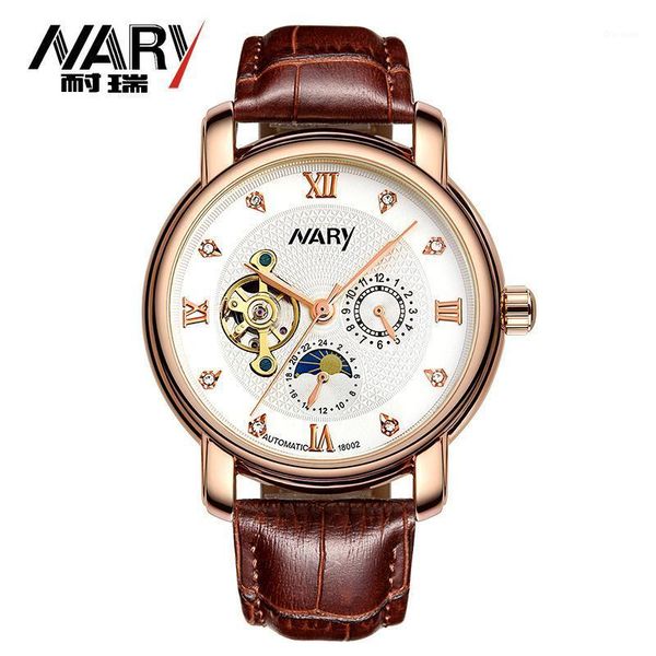 male full automatic mechanical watch business fashion hollow sun moon star waterproof 18002 wristwatches, Slivery;brown
male full automatic mechanical watch business fashion hollow sun moon star waterproof 18002 wristwatches, Slivery;brown