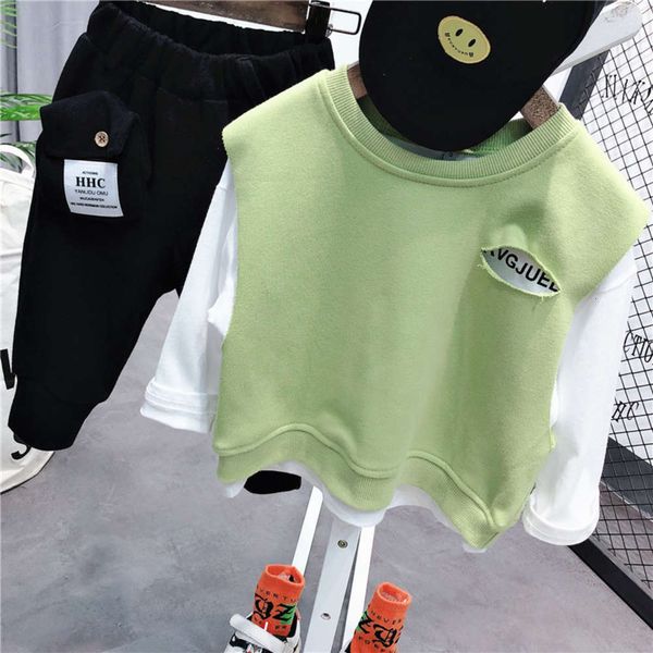 long sleeve boys' t-shirt 20 new underpants fake two spring and autumn korean children's clothes, Blue
long sleeve boys' t-shirt 20 new underpants fake two spring and autumn korean children's clothes, Blue