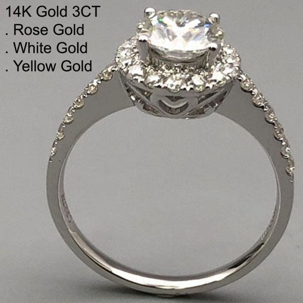 cluster rings 14k white gold 3 moissanite diamond ring women luxury round trendy wedding party engagement anniversary ct d color, Golden;silver
cluster rings 14k white gold 3 moissanite diamond ring women luxury round trendy wedding party engagement anniversary ct d color, Golden;silver