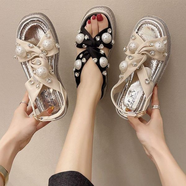 dress shoes 2021 slope heel platform women's sandals summer fashion waterproof rhinestones increase, Black
dress shoes 2021 slope heel platform women's sandals summer fashion waterproof rhinestones increase, Black