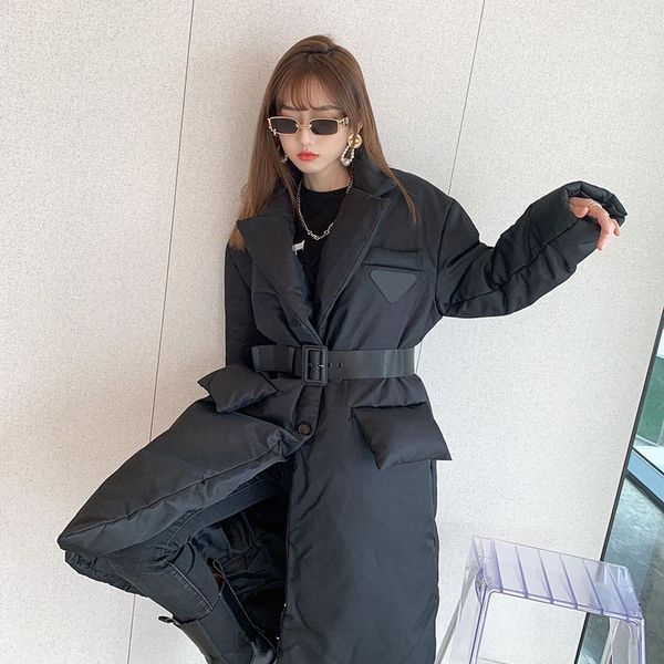 winter womens down jacket button coat belt decoration leisure long coat fashionable and slim girls outerwear, Black
winter womens down jacket button coat belt decoration leisure long coat fashionable and slim girls outerwear, Black