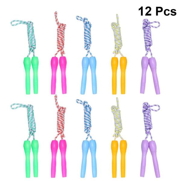 jump ropes 12pcs soft plastic handles rope outdoor skipping sports equipment for kids children (random color)
jump ropes 12pcs soft plastic handles rope outdoor skipping sports equipment for kids children (random color)