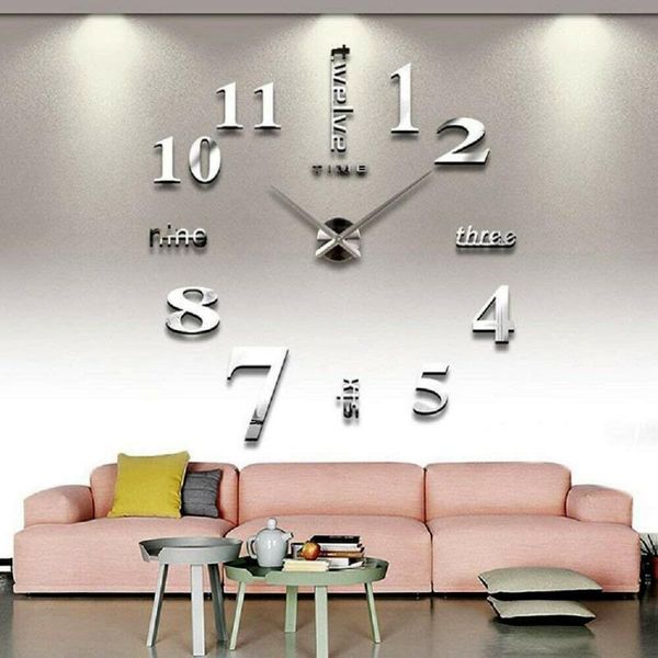 wall clocks modern diy big size large clock kit 3d mirror surface sticker home office room decor
wall clocks modern diy big size large clock kit 3d mirror surface sticker home office room decor