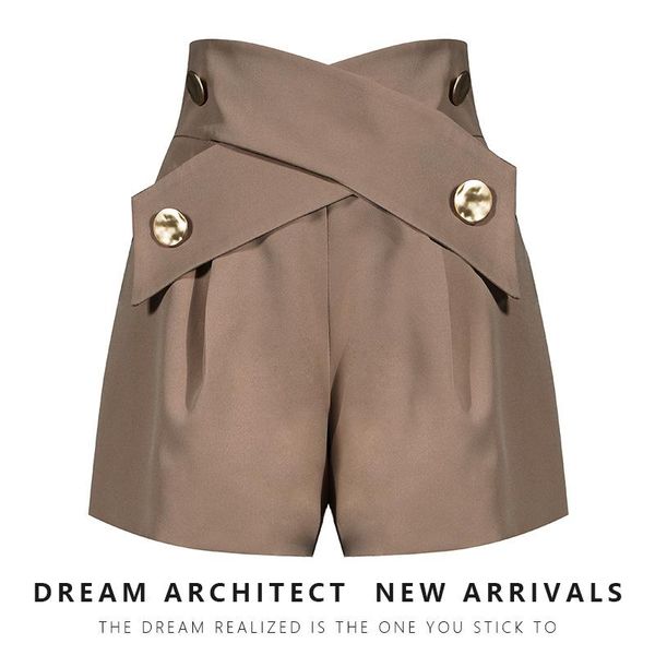 women's pants & capris brand design 2021 metal buckle high waist shorts, slim casual pants, a- line wide leg, Black;white
women's pants & capris brand design 2021 metal buckle high waist shorts, slim casual pants, a- line wide leg, Black;white