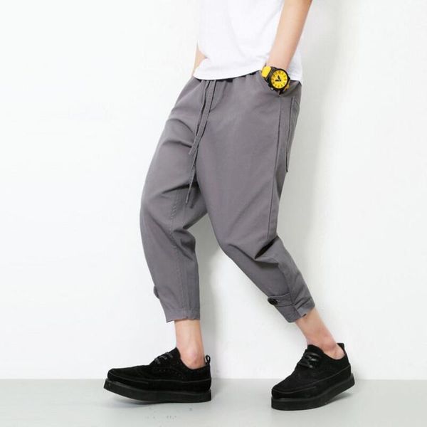 new men korean trend loose sports casual mens fashion harem tide plus size overalls male jogger pants, Black
new men korean trend loose sports casual mens fashion harem tide plus size overalls male jogger pants, Black