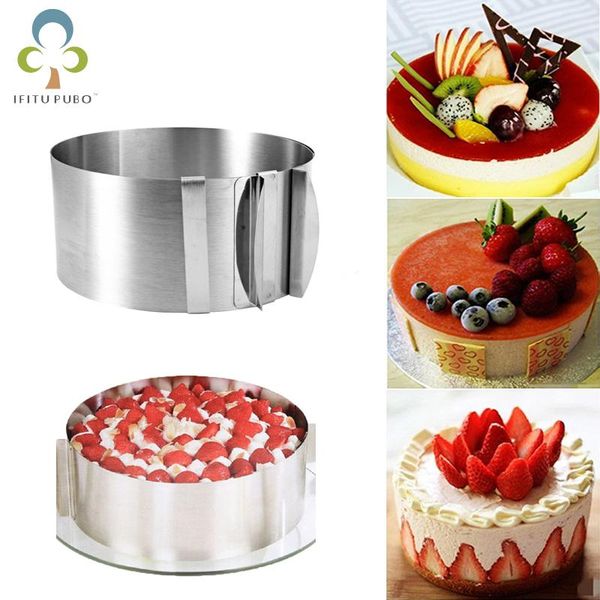 baking moulds 1pc adjustable mousse ring 3d round cake molds stainless steel kitchen dessert decorating tools zxh
baking moulds 1pc adjustable mousse ring 3d round cake molds stainless steel kitchen dessert decorating tools zxh