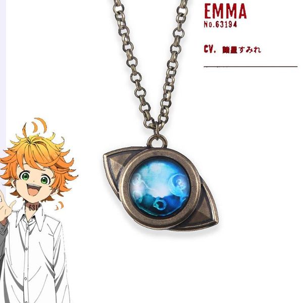 chains anime the promised neverland necklace mujika emma amulet blue eye-shaped pendant for women men cosplay jewelry gift, Silver
chains anime the promised neverland necklace mujika emma amulet blue eye-shaped pendant for women men cosplay jewelry gift, Silver