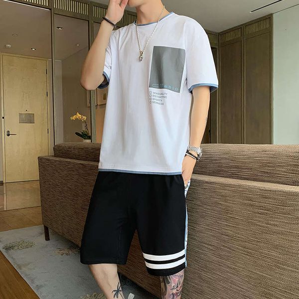 short tracksuits summer men's sleeve sports suit casual work t-shirt shorts loose school clothes, Gray
short tracksuits summer men's sleeve sports suit casual work t-shirt shorts loose school clothes, Gray