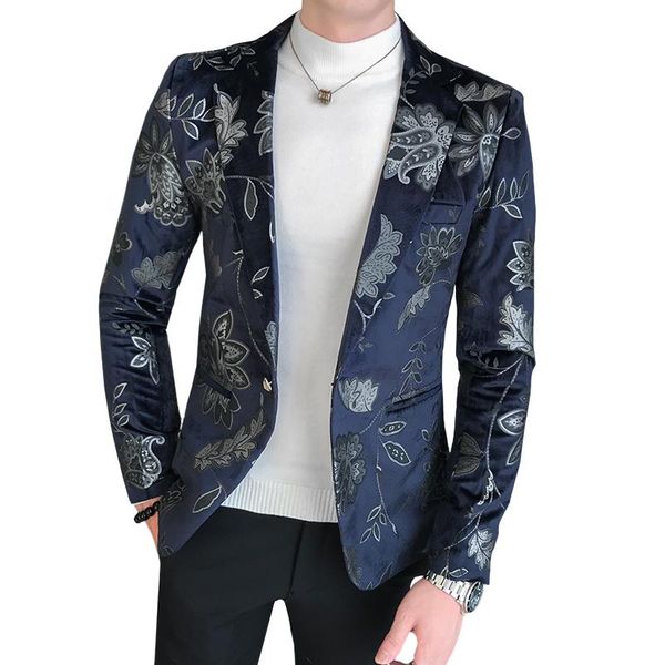 men blazer 2021 autumn new british slim fit suit jacket fashion vintage print man party club stage formal suit jacket streetwear, White;black
men blazer 2021 autumn new british slim fit suit jacket fashion vintage print man party club stage formal suit jacket streetwear, White;black