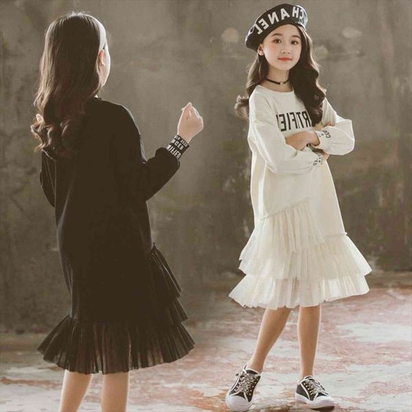 white kids for girls girl dress autumn long sleeve mesh splicing dresees 10 12 years children clothes spring tees, Red;yellow
white kids for girls girl dress autumn long sleeve mesh splicing dresees 10 12 years children clothes spring tees, Red;yellow