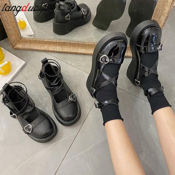 women mary jane lolita cosplay shoes female pumps round toe thick heels cross tied buckle strap woman 2021 platform ladies shoes, Black
women mary jane lolita cosplay shoes female pumps round toe thick heels cross tied buckle strap woman 2021 platform ladies shoes, Black