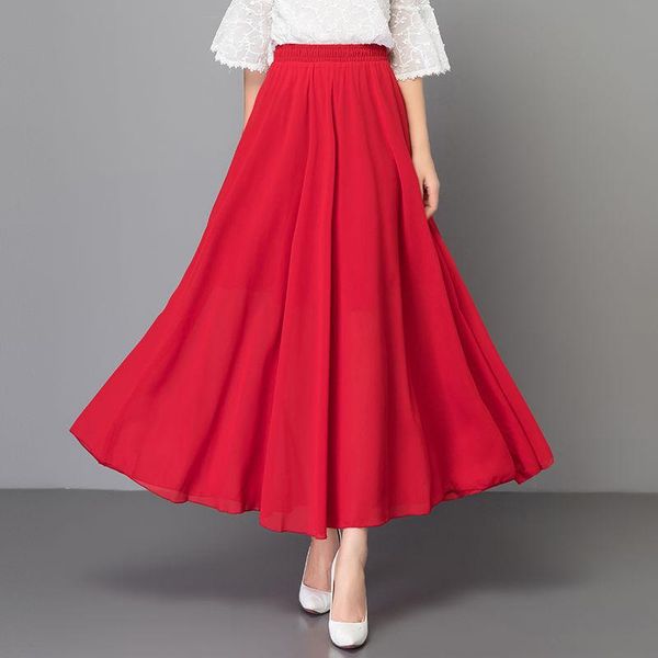 skirts 2021 women spring summer casual chiffon skirt female dance elastic high waist a-line pleated lady elegant solid falda g312, Black
skirts 2021 women spring summer casual chiffon skirt female dance elastic high waist a-line pleated lady elegant solid falda g312, Black