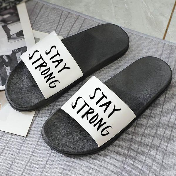 slippers home indoor stay strong letters slides open toe shoes women summer girls non-slip on flip flops, Black
slippers home indoor stay strong letters slides open toe shoes women summer girls non-slip on flip flops, Black