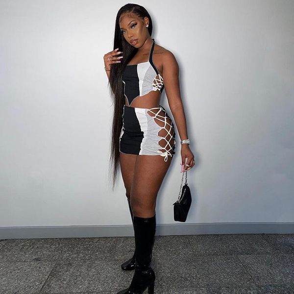 women's tracksuits temperament personality trend color sleeveless bandage two-piece set 2021 fashion lady street sexy, Gray
women's tracksuits temperament personality trend color sleeveless bandage two-piece set 2021 fashion lady street sexy, Gray