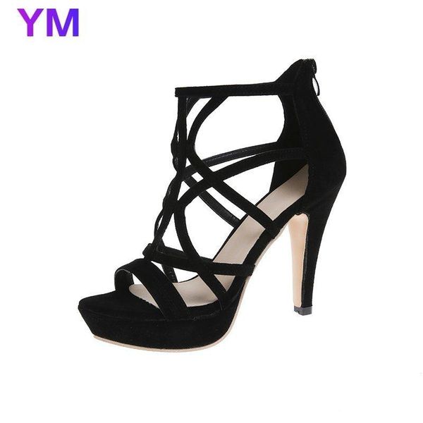 sandals hollow out mules shoes women thin heel summer high heels peep toe zipper slides ladies brown black11cm, Black
sandals hollow out mules shoes women thin heel summer high heels peep toe zipper slides ladies brown black11cm, Black