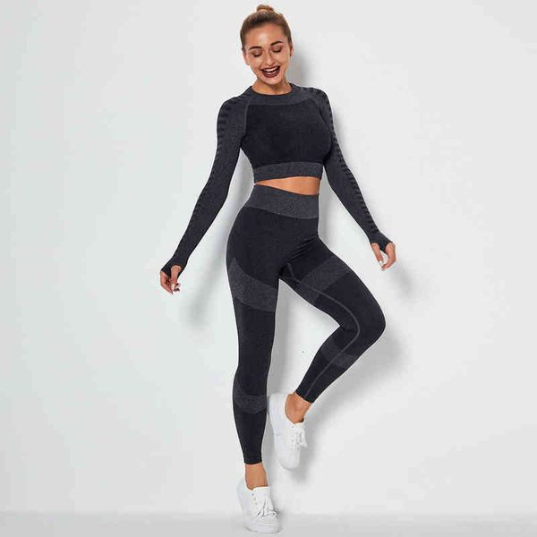 Women's T-shirt Seamls knitting moisture absorption and sweat drainage high elastic Yoga suit stripe long sleeve running fitns pants for women, White
Women's T-shirt Seamls knitting moisture absorption and sweat drainage high elastic Yoga suit stripe long sleeve running fitns pants for women, White