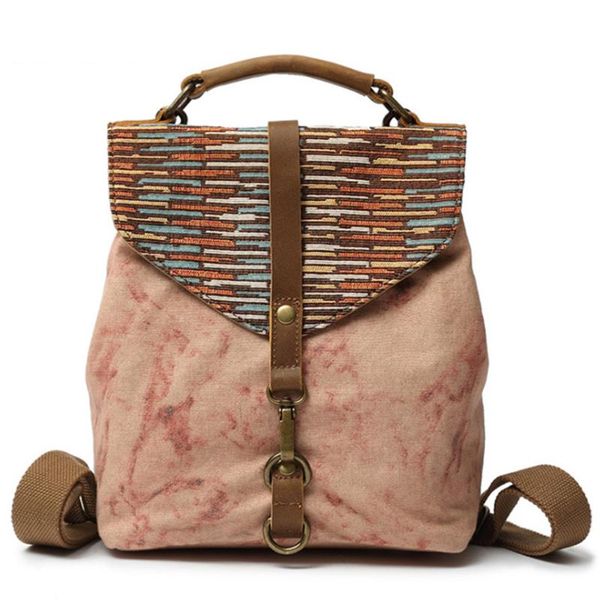 backpack canvas retro national style student casual travel women knapsack fashion multi-function schoolbag daily bag
backpack canvas retro national style student casual travel women knapsack fashion multi-function schoolbag daily bag