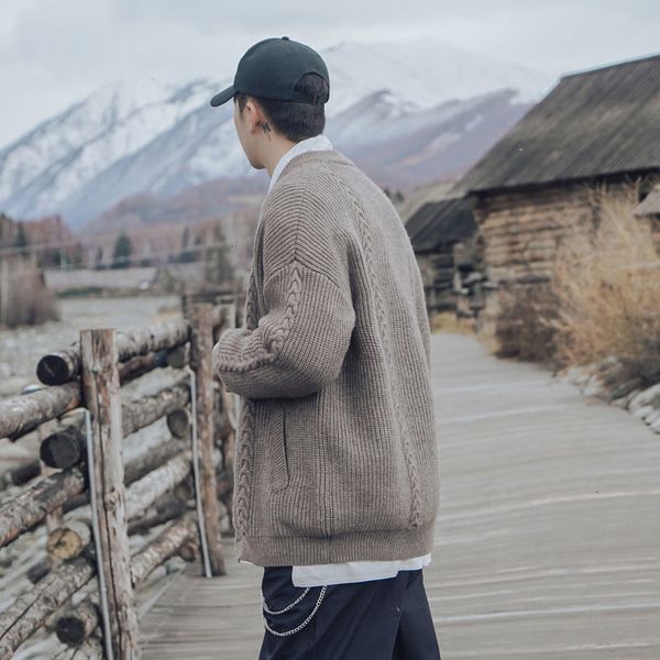 2021 winter thick cardigan men's warmth fashion retro casual coat men wild sweater jacket mens clothes -2xl 4vzl, White;black
2021 winter thick cardigan men's warmth fashion retro casual coat men wild sweater jacket mens clothes -2xl 4vzl, White;black