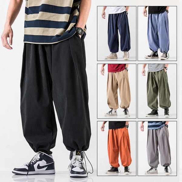 2020 summer new men's loose casual leggings youth large size small foot knickerbockers, Black
2020 summer new men's loose casual leggings youth large size small foot knickerbockers, Black