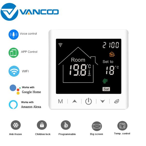 smart home control tuya 220v temperature controller wifi thermostat for water/electric/gas boiler heating work with google and alexa
smart home control tuya 220v temperature controller wifi thermostat for water/electric/gas boiler heating work with google and alexa