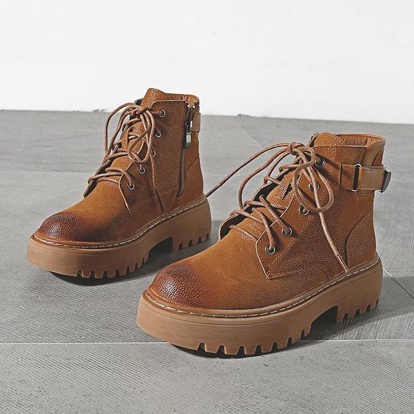 boots 2021 autumn casusal shoes brown women fashion brand thick bottom chunky cross-tied black ankle shoe
boots 2021 autumn casusal shoes brown women fashion brand thick bottom chunky cross-tied black ankle shoe