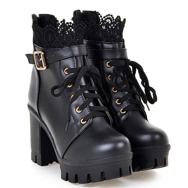 high-heeled belt buckle ultra-high heels buckled back in zipper ankle boots with thick soles ghau, Black
high-heeled belt buckle ultra-high heels buckled back in zipper ankle boots with thick soles ghau, Black