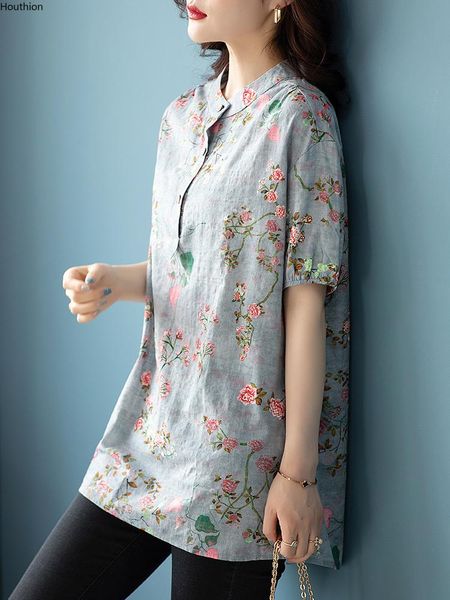 women's blouses & shirts chiffon loose blouse fashion flower print buttons o-neck casual short sleeve blusas summer houthion, White
women's blouses & shirts chiffon loose blouse fashion flower print buttons o-neck casual short sleeve blusas summer houthion, White