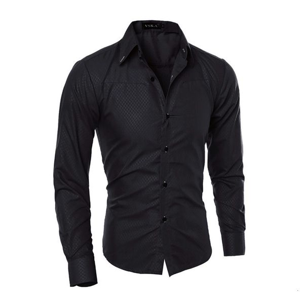 business new fashion men long mouw slender dark plaid royal blue shirt xxl, White;black
business new fashion men long mouw slender dark plaid royal blue shirt xxl, White;black